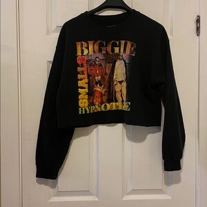 Notorious B.I.G. Biggie smalls cropped sweatshirt gangsta rap